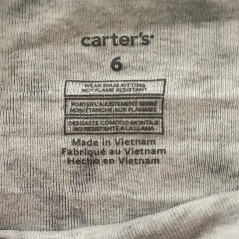 Set of 2 Carter’s Little Girls Pyjama Animal Print Size 6T - Picture 5 of 10